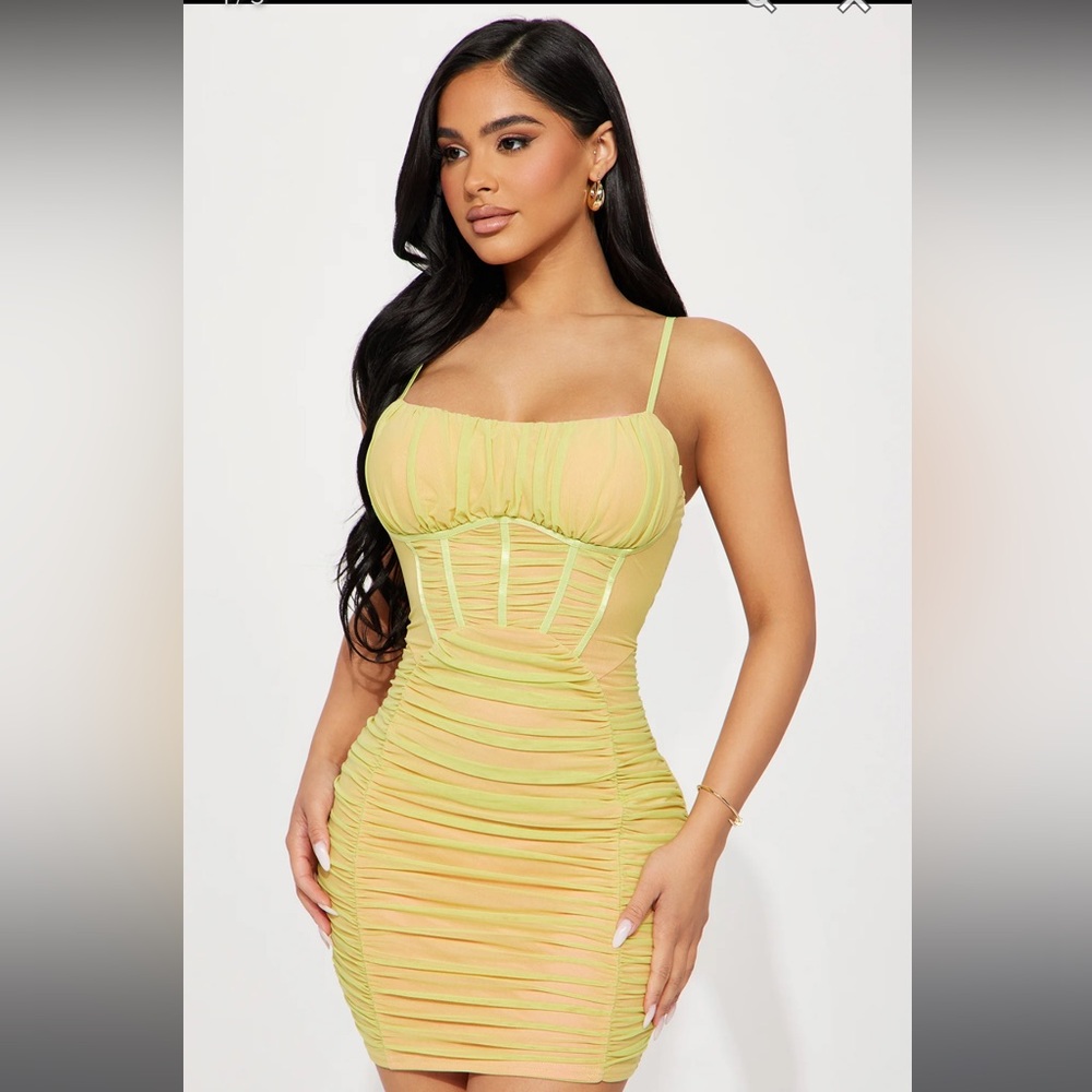 Ella mesh mini dress